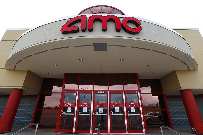 An AMC Theatre is shown in Clinton Township, Mich., in this May 8, 2020, file photo.