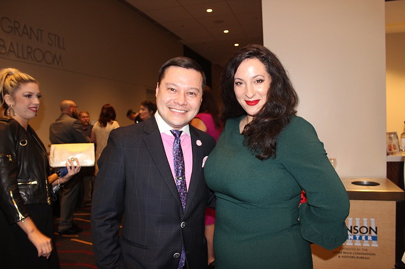 FILE — Joshua Ang Price, Opera in the Rock board chair, and soprano Francesca Mondanaro, who played the title role in the company's 2019 production of "Madama Butterfly."
(Democrat-Gazette file photo)