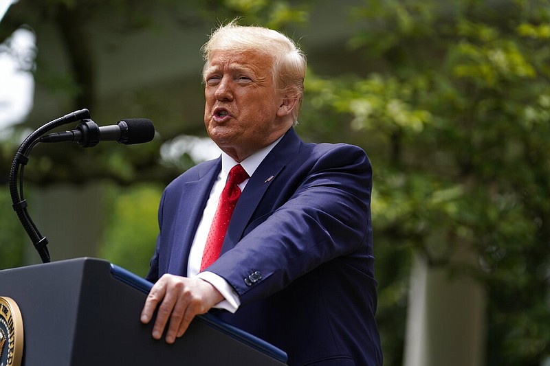 President Donald Trump speaks during an event on police reform, in the Rose Garden of the White House, Tuesday, June 16, 2020, in Washington. (AP Photo/Evan Vucci)

