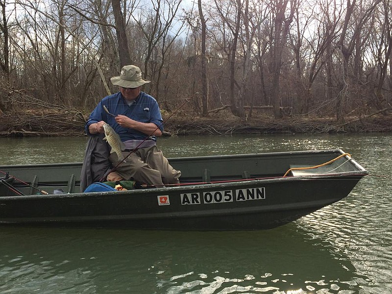 A plain aluminum flatbottom boat is suitable for fishing small lakes and rivers in Arkansas.
(Arkansas Democrat-Gazette/Bryan Hendricks)