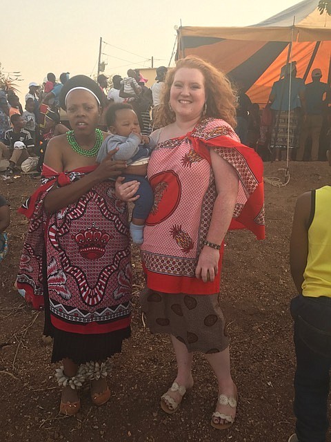 Erin Graves and a Swazi woman at a wedding in Eswatini. Graves did not share the names of Swazi women and girls Hosea’s Heart worked with for their safety. (Contributed)	