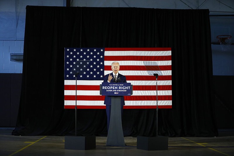 Democratic presidential candidate former Vice President Joe Biden speaks in Darby, Pa., on Wednesday, June 17, 2020.