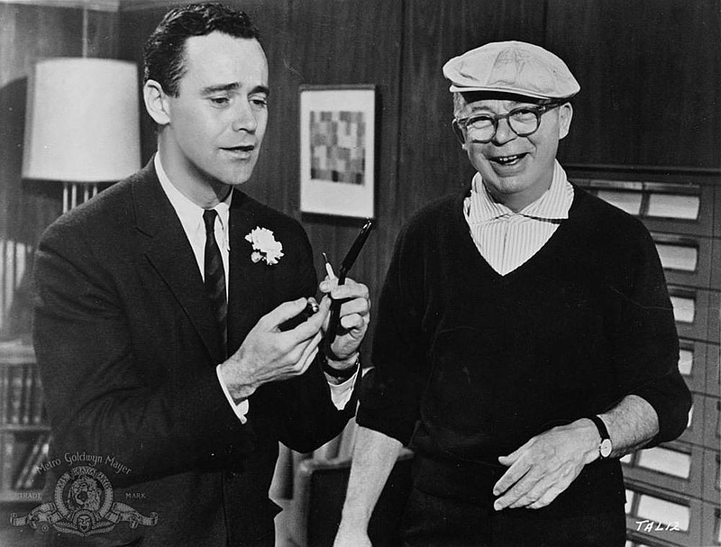 Jack Lemmon and Billy Wilder on the set of Wilder’s 1960 classic The Apartment.