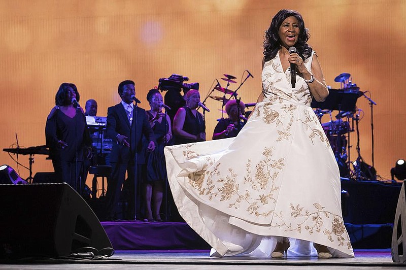 Aretha Franklin performs at Radio City Music Hall, during the 2017 Tribeca Film Festival, in New York.
(AP file photo/Charles Sykes)