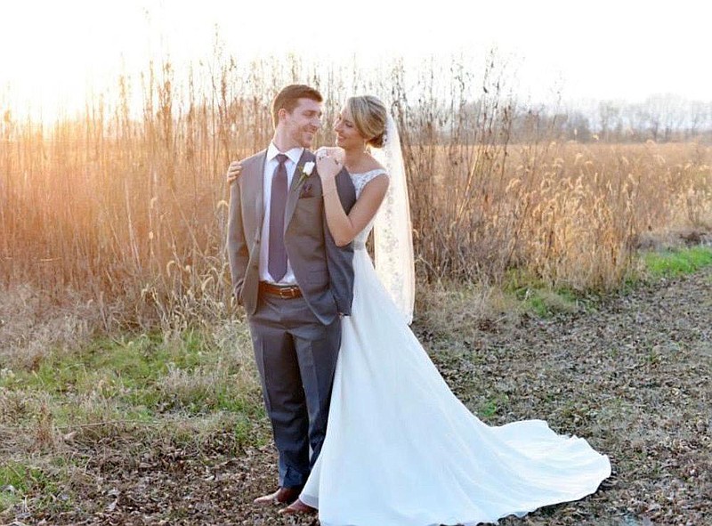 Michael Lunsford and Maddie Scarbrough were married on Dec. 13, 2014. “We planned for months before the wedding, then I re- member waking up saying, ‘Hey, today is the day.’ The next thing I know she is walking down the aisle, looking absolutely stunning,” Michael says. 
(Special to the Democrat-Gazette/Autumn Swain Photography) 