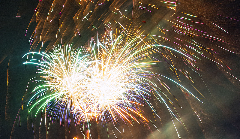 FILE -- Guests watch Wednesday, July 3, 2019, during the city of Bella Vista's annual Independence Day fireworks display at Loch Lomond Park.