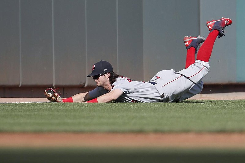 Watch Red Sox's Andrew Benintendi Make Impressive Diving Catch Vs