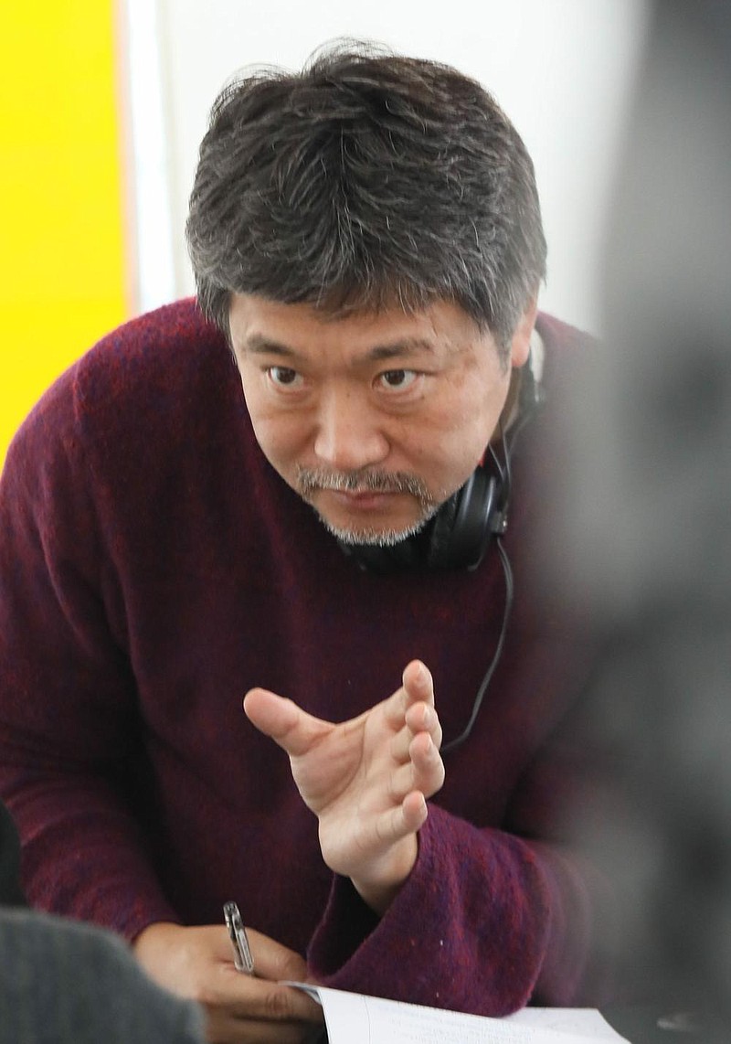 Hirokazu Koreeda on the Paris set of his latest film “The Truth.”