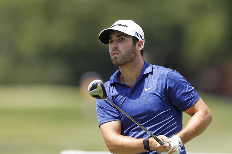 Matthew Wolff took a three-shot lead at the Rocket Mortgage Classic in Detroit with a third-round 64. (AP/Carlos Osorio) 
