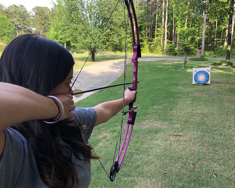Archery has become a popular sport in Arkansas in recent years. El Dorado High Schooler Lynley Smith, pictured here, was the top archer in the state this year. (Contributed)