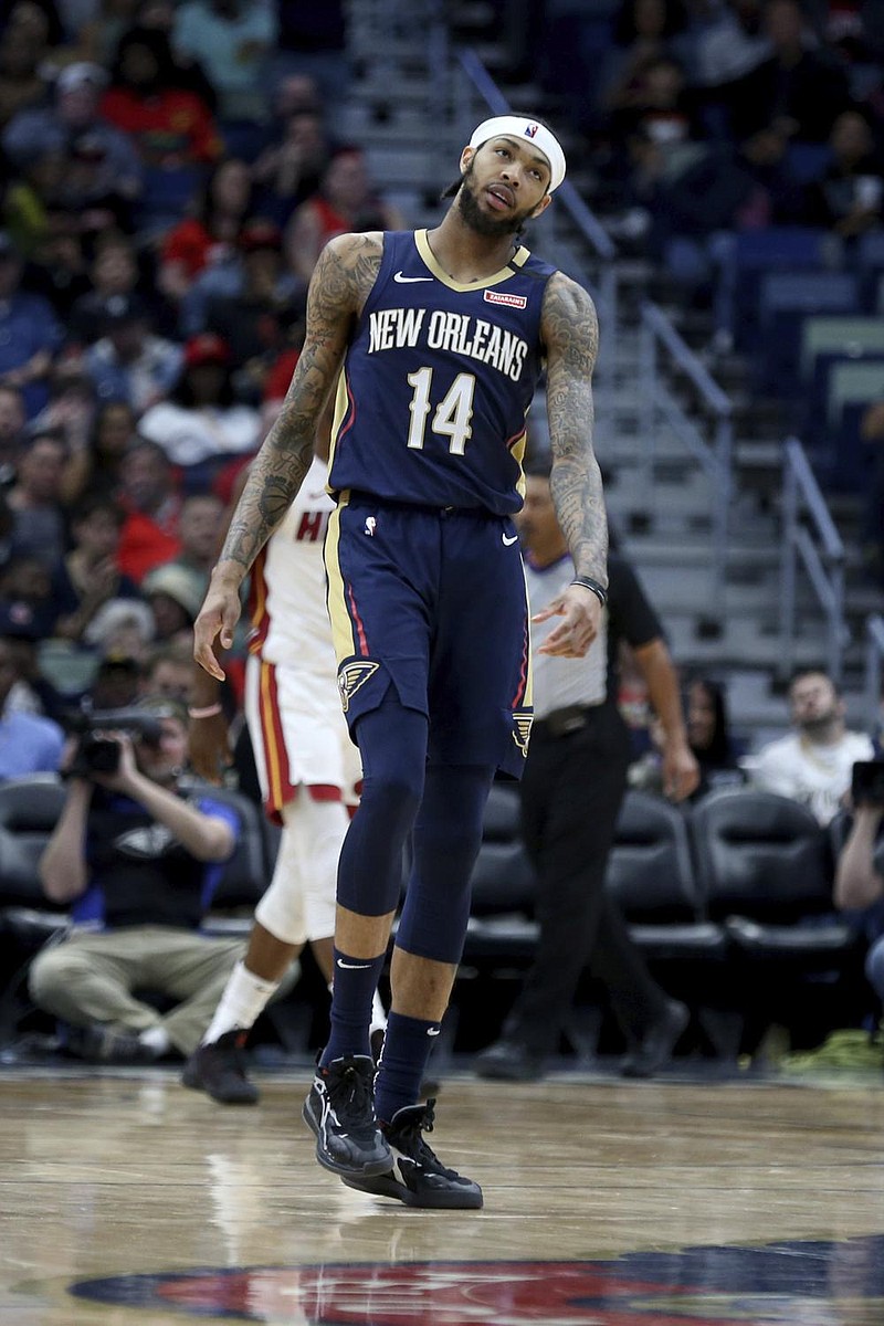 Brandon Ingram of the New Or- leans Pelicans said he is not very confident things well go smoothly when the NBA returns to action in Orlando, Fla. (AP/Rusty Costanza) 