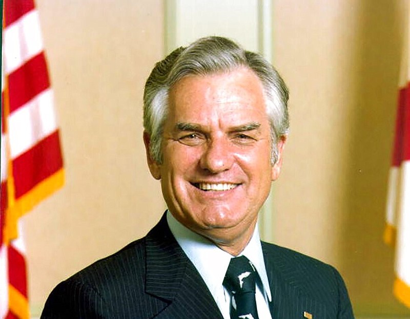 Wayne Mixson poses in Tallahassee, Fla., in this 1987 file photo. Mixson, a two-term lieutenant governor whose 3-day term as governor in January 1987 was the shortest in Florida history, died Wednesday, July 8, 2020, at 98.