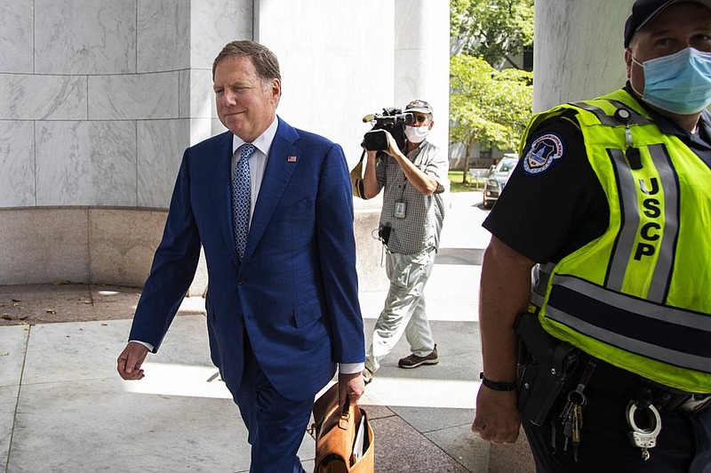Geoffrey Berman, former federal prosecutor for the Southern District of New York, arrives Thursday for a closed meeting with House Judiciary Committee.
(AP/Manuel Balce Ceneta)
