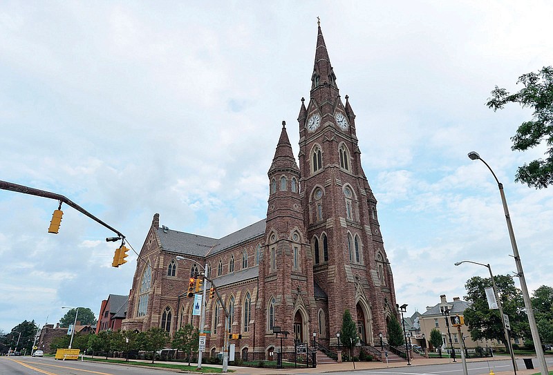 St. Peter Cathedral in Erie, Pa., is the home parish for the Catholic Diocese of Erie, which applied for funds from the federal Paycheck Protection Program.
(AP/Erie Times-News/Christopher Millette)