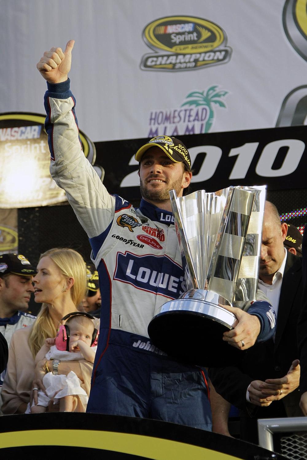 Jimmie Johnson sat out last Sunday’s race at Indianapolis Motor Speedway, snapping a streak of 663 consecutive starts.
(AP file photo)