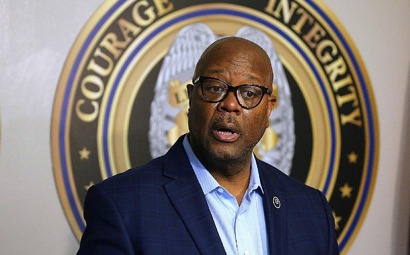 Chief Keith Humphrey of the Little Rock Police Department is shown in this May 2020 file photo. (Arkansas Democrat-Gazette/Thomas Metthe)