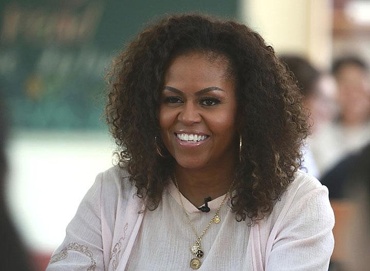 Former U.S. first lady Michelle Obama will host nine episodes of “The Michelle Obama Podcast” beginning July 29 on Spotify. (AP File Photo)
