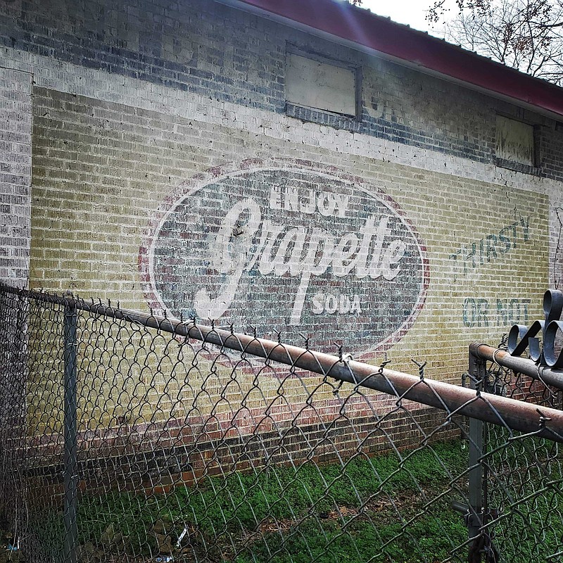 This ghost sign advertising Grapette can be found in Smackover. (Bradly Gill/Camden News)