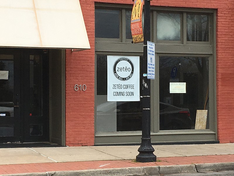 Zeteo Coffee opened in April 2017 on President Clinton Avenue in Little Rock's River Market and closed in March as one of a number of covid-19-related shutdowns. Its owners posted Sunday night on Facebook that it will not reopen.
(Democrat-Gazette file photo) 