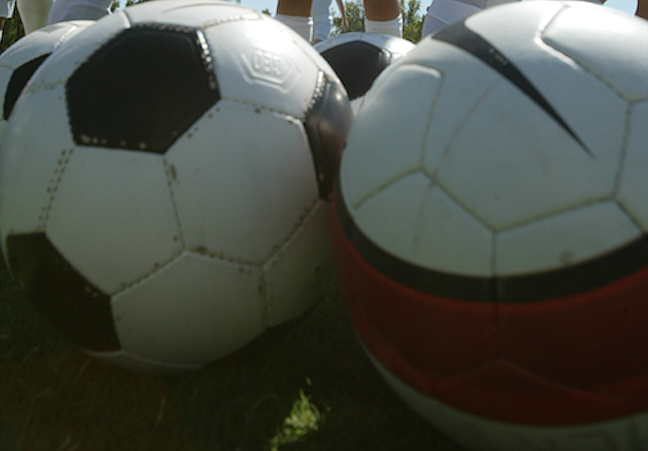 FILE — Soccer balls are shown in this Sept. 19, 2006 file photo. 
