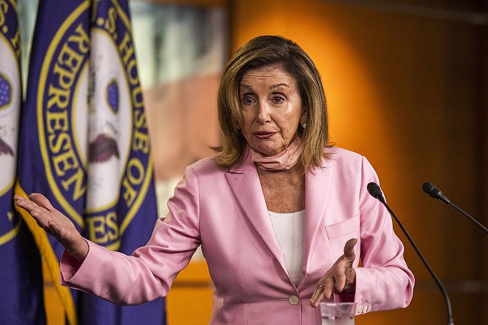 “No, No, No,” House Speaker Nancy Pelosi said Thursday of suggestions that a stimulus package be broken into pieces to address expiring unemployment benefits. GOP lawmakers agreed.
(AP/Manuel Balce Ceneta)