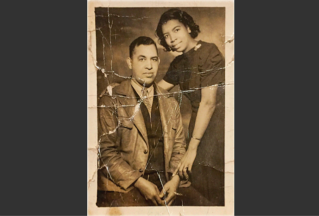 Isadore Banks, WWI veteran and successful businessman in Marion, is shown with his eldest daughter, Muriel, in an undated photo, the only known image of him that remains. Banks was lynched in 1954; no one was ever charged or arrested for the crime.

(Special to the Democrat-Gazette/Stitcher)