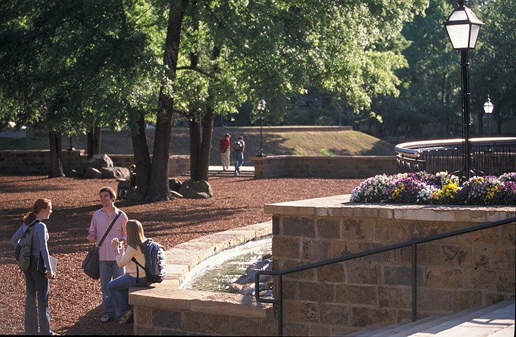 The Pecan Court at Hendrix College in Conway is shown in this undated courtesy photo.