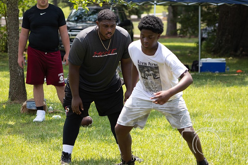 Smackover native and former Buckaroo offensive lineman Jeff Savage IV is working to create the premiere athletic training facility in the state at Savage Athletic Performance in Little Rock. (Contributed)