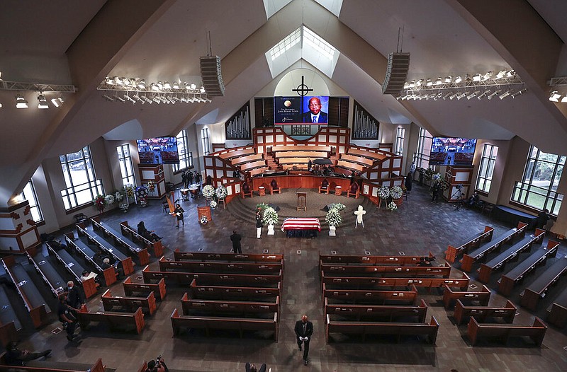 3 former presidents mourn John Lewis at funeral in Atlanta