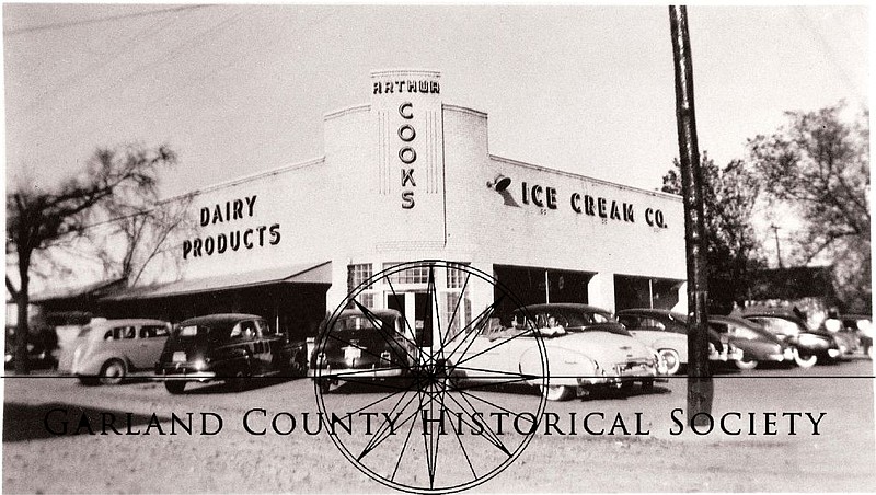Cook’s Ice Cream, located on Albert Pike until it closed in 1971, was one a numerous drive-ins around Hot Springs that each had their own loyal following a patrons. - Photo courtesy of the Garland County Historical Society