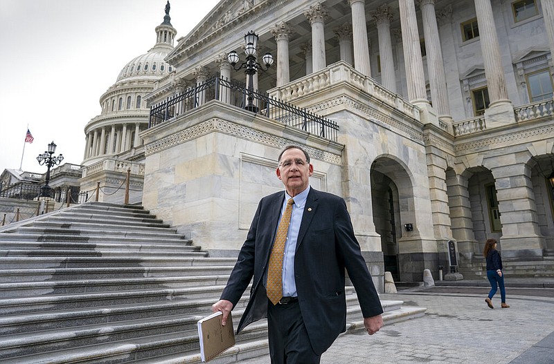 U.S. Sen. John Boozman, R-Ark., departs the Capitol in Washington in this Jan. 25, 2020, file photo.