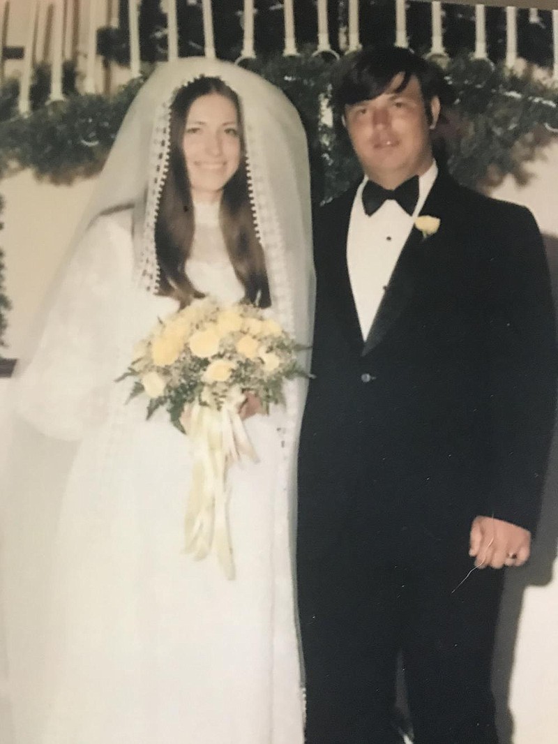 Judy White and Joe Rennicke were married on June 26, 1971. They met at Devil’s Fork on Greer’s Ferry Lake. He offered to take her for boat ride but left her high and dry. He has made up for that over the years. “We’ve always just had a good time,” he says. (Special to the Democrat-Gazette) 