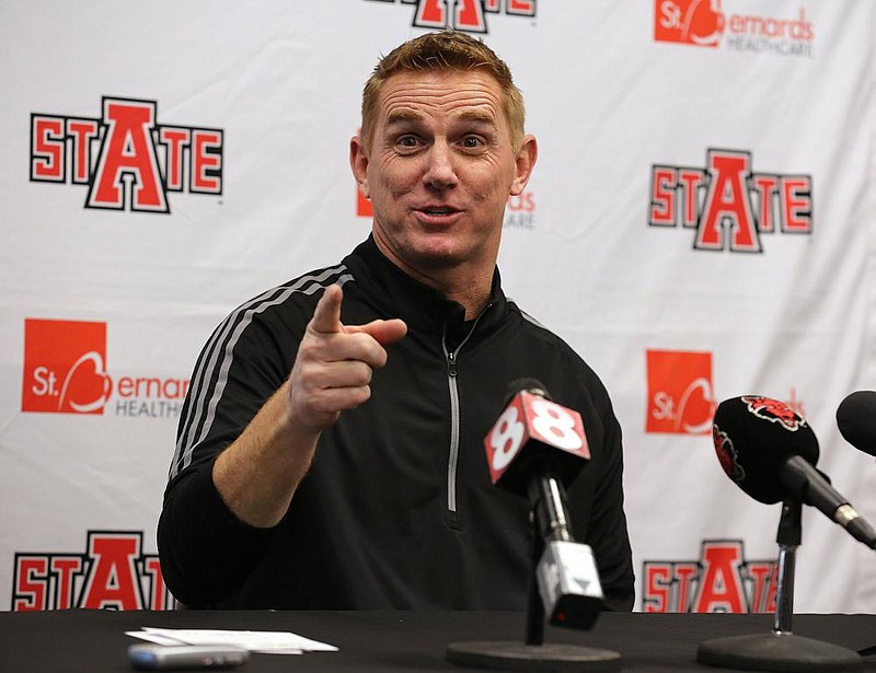 Arkansas State head coach Blake Anderson is shown in this Jan. 9, 2019, file photo.
