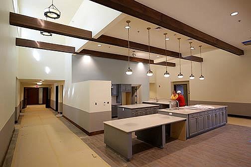 This is the kitchen and commons area in one of the homes built for veterans in a complex near Fort Roots in North Little Rock. (Arkansas Democrat-Gazette file photo) 
