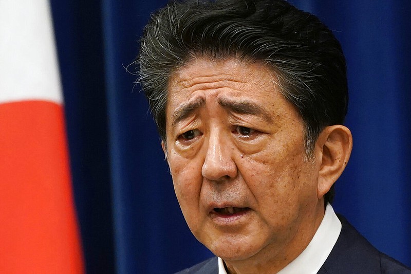 Japanese Prime Minister Shinzo Abe speaks during a press conference at the prime minister official residence in Tokyo Friday, Aug. 28, 2020. story.lead_photo.caption