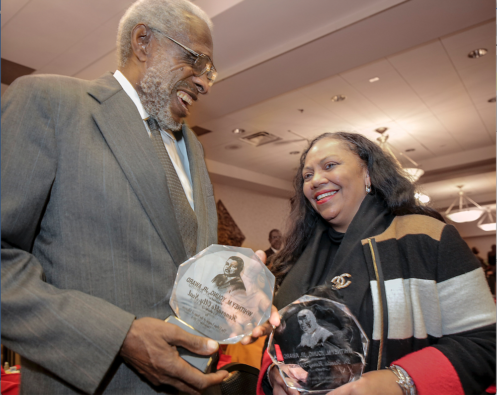 Judge Olly Neal Jr. and Dr. Ronda Henry-Tillman were the 2019 recipients of The Urban League of the State of Arkansas’ annual Whitney M. Young Jr. Awards. (Democrat-Gazette file photo)