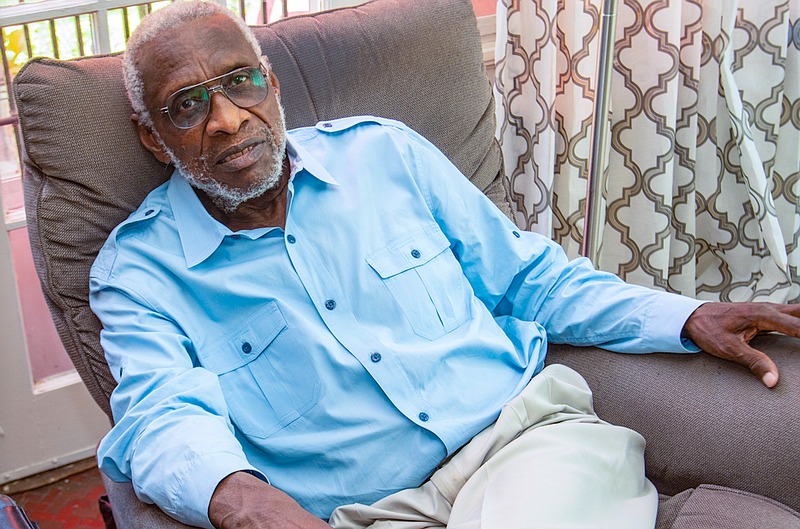 Retired Appellate Court Judge Olly Neal Jr. relaxes in his Little Rock home. “Outspoken,” Judge Neal’s book, is “a riveting read for anyone interested in the Delta, race, civil rights, voting rights, Arkansas politics and the fiercely independent, straight-talking Neal.”(Arkansas Democrat-Gazette/Cary Jenkins)