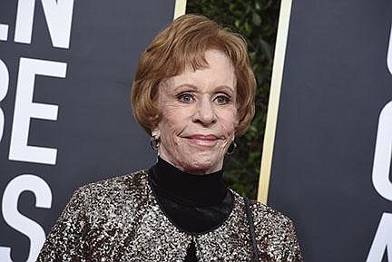 Carol Burnett arrives at the 77th annual Golden Globe Awards on Jan. 5, 2020, in Beverly Hills, Calif. Burnett and her husband are seeking to become the legal guardians of her teenage grandson as his mother struggles with substance abuse. 
 (Photo by Jordan Strauss/Invision/AP, File)