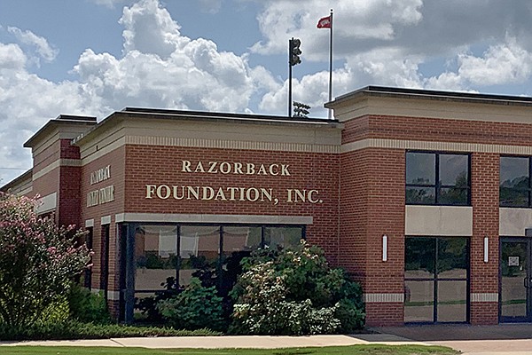 The exterior of the Razorback Foundation office is shown Saturday, Sept. 5, 2020, in Fayetteville. The exterior of the Razorback Foundation office is shown Saturday, Sept. 5, 2020, in Fayetteville.