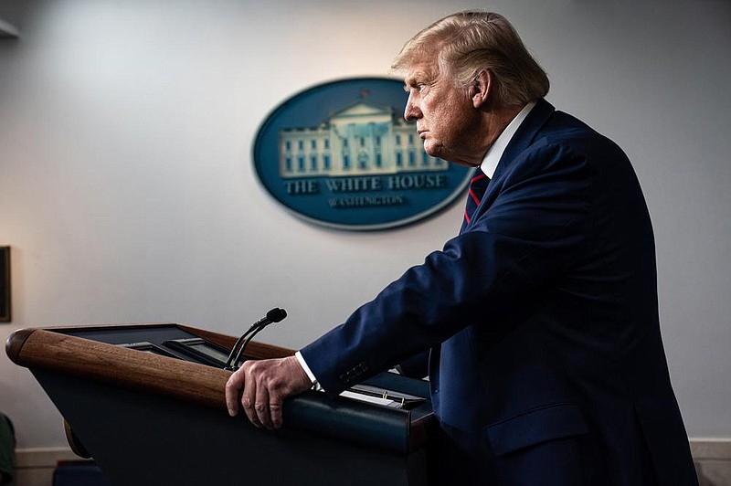 “It was a terrible thing that somebody could say the kind of things — and especially to me ’cause I’ve done more for the military than almost anyone, anybody else,” President Donald Trump said Friday in disputing a report that he privately referred to American soldiers killed in combat as “losers” and “suckers.” 
(The New York Times/Anna Moneymaker) 