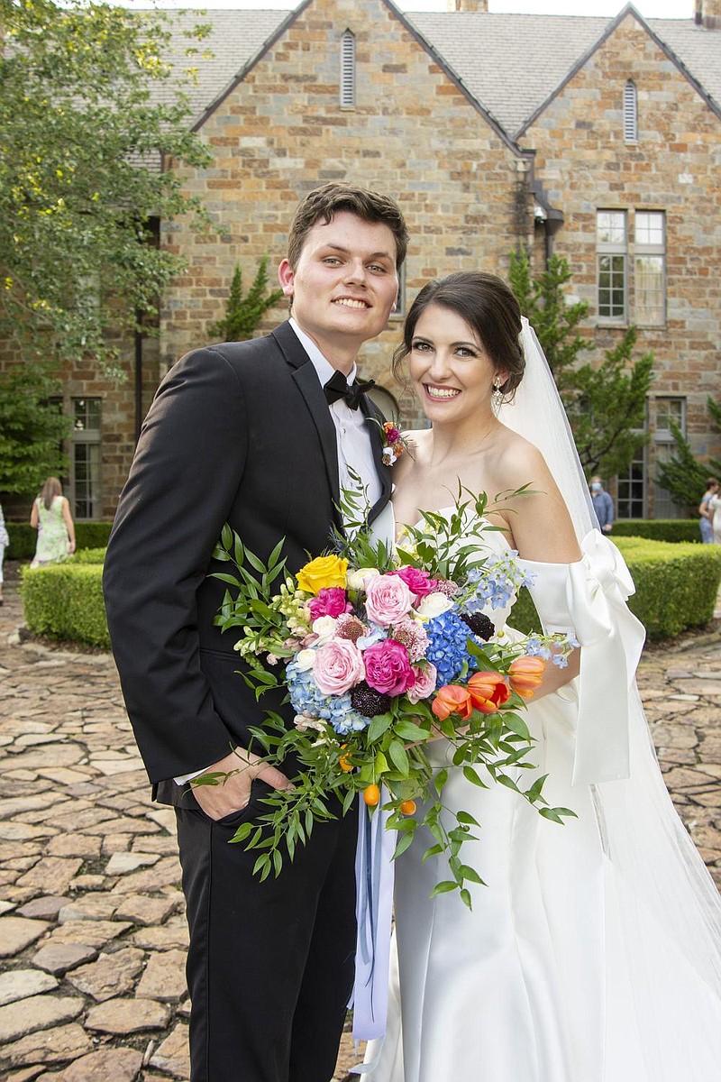 Lauren and Coburn "Coby" Howell at their  wedding reception on 08/29/2020 at Goodwin Manor.
(Arkansas Democrat-Gazette/Cary Jenkins)