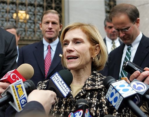 Assistant U.S. Attorney Nora Dannehy speaks to reporters outside U.S. District Court in New Haven, Conn., in this Oct. 25, 2005, file photo. (AP Photo/Bob Child, File)
story.lead_photo.caption