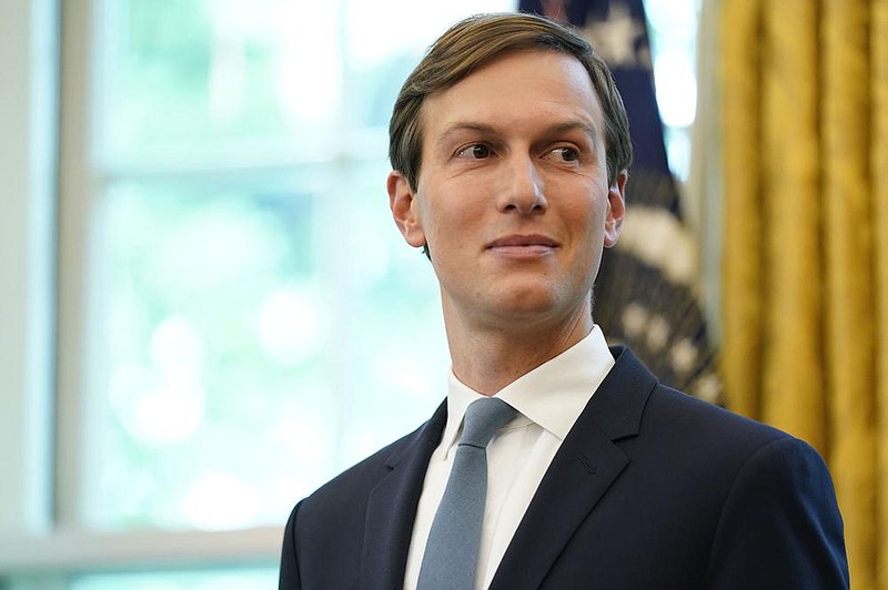 Jared Kushner, President Donald Trump’s son-in-law and senior adviser, attends Friday’s announcement in the Oval Office on Bahrain and Israel. More photos at arkansasonline.com/912president/.
(AP/Andrew Harnik)