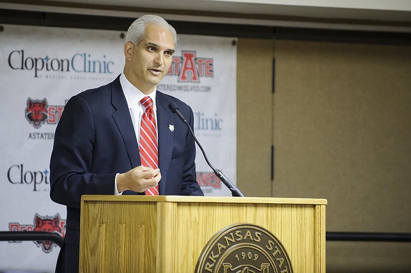 FILE - Arkansas State Athletic Director Terry Mohajir