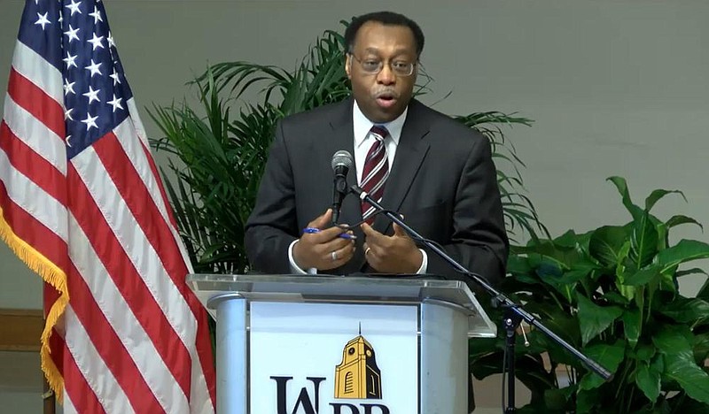 Lavenski R. Smith, chief judge to the 8th U.S. Circuit Court of Appeals, speaks at a Constitution Day virtual event at the University of Arkansas at Pine Bluff. 
(Pine Bluff Commercial video file/Youtube)
