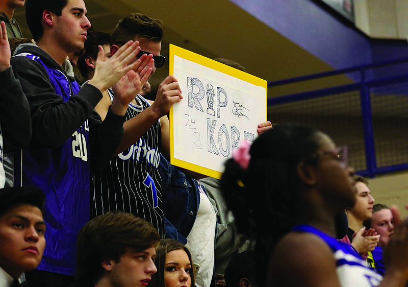 El Dorado's student section cheers on the Wildcats during basketball action last season in a home game against Sheridan. The Arkansas Activities Association released its COVID-19 guidelines for the upcoming season. Social distancing and mandatory masks could make the crowds look a lot different.