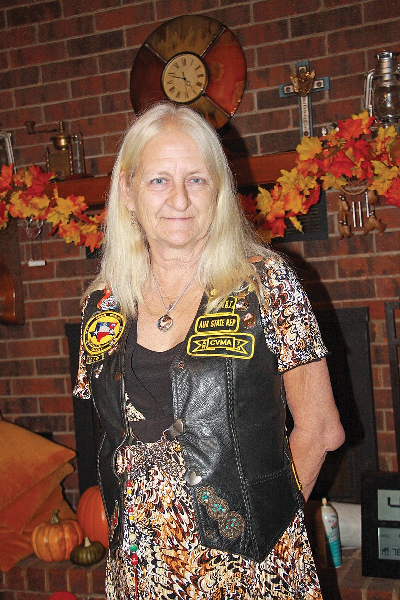 Beverly Waddell is in her second year as the state representative for the Arkansas Combat Veterans Motorcycle Association-Auxiliary. She has been a member for six years, joining the organization after she married Pete Waddell, a combat veteran.