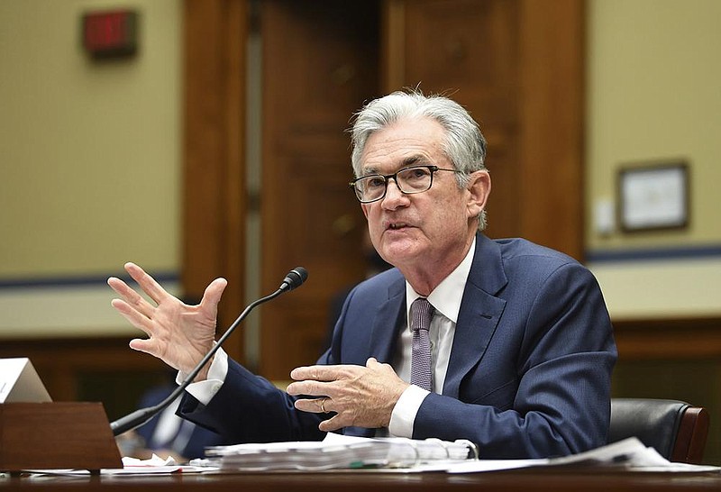 Federal Reserve Chairman Jerome Powell testifies Wednesday in Washington during a House Select Subcommittee on the coronavirus crisis.
(AP/Kevin Dietsch)