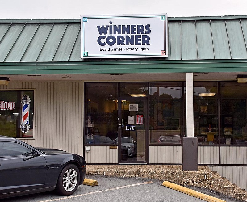 The Winners Corner lottery retailer in Little Rock is allowing people to buy draw-game tickets from the comfort of home through the mobile app Jackpocket.
(Arkansas Democrat-Gazette/Staci Vandagriff)