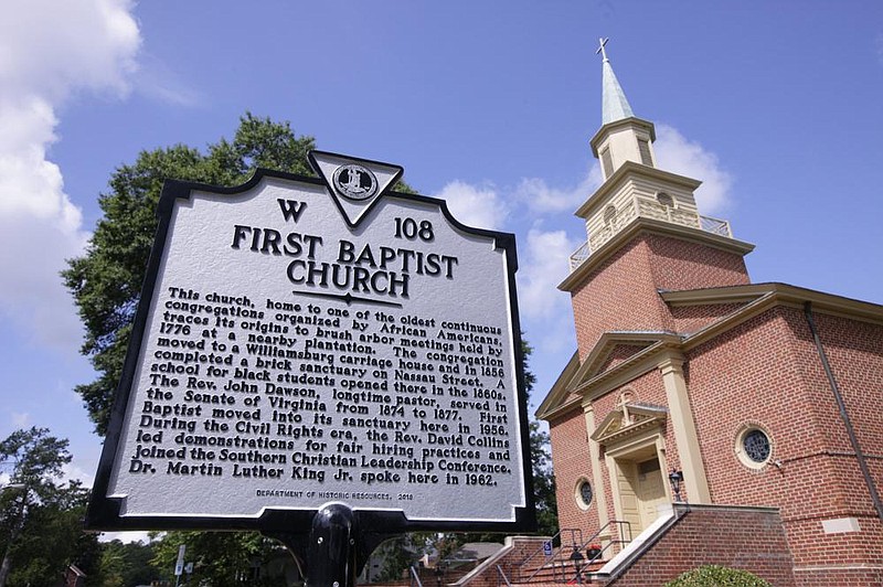 The current location of the First Baptist Church was built about eight blocks away from the original location in 1956.
(The Washington Post/Timothy C. Wright)